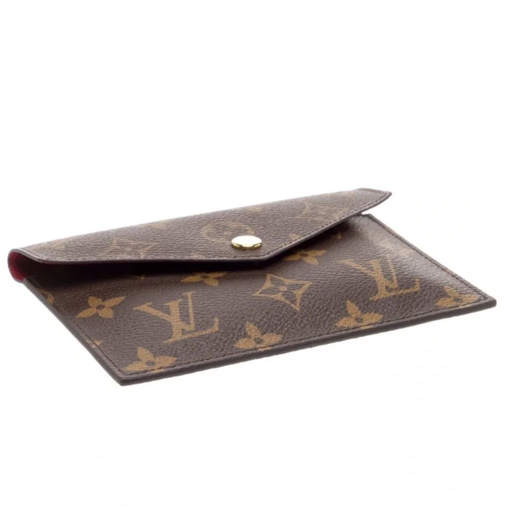 Louis Vuitton Monogram Daily Organizer Envelope Insert 2016 Red Clutch Wallet - Picture 3 of 5
